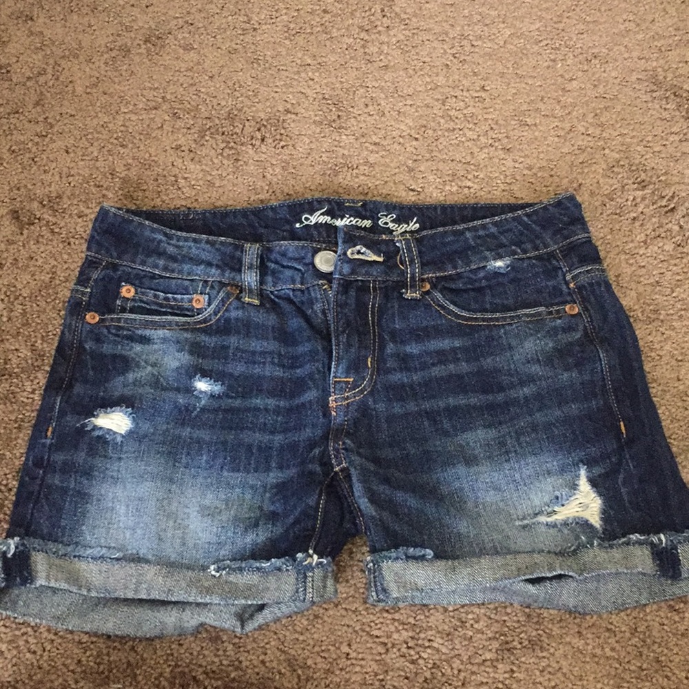 American Eagle Dark wash shorts great condition!